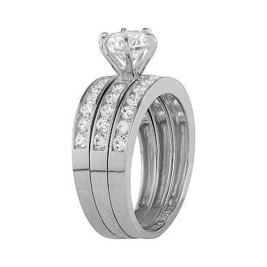10k Gold 3-Piece Engagement Ring Set