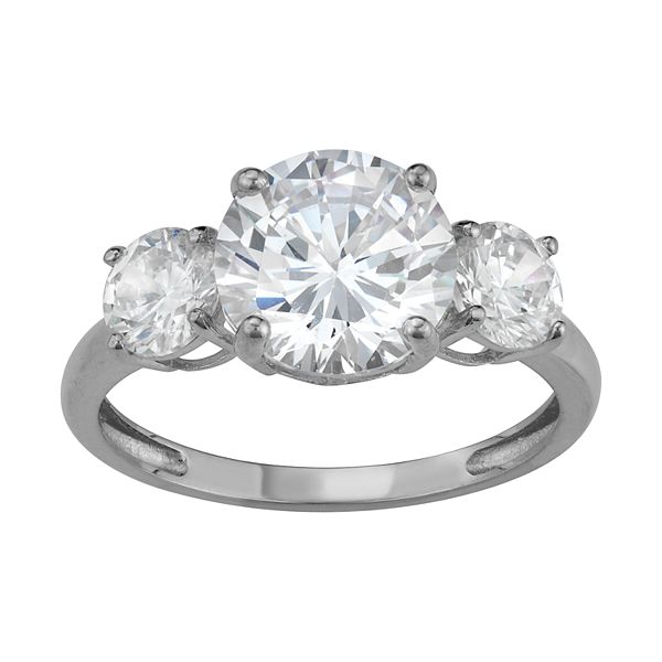 3 stone outlet cz ring