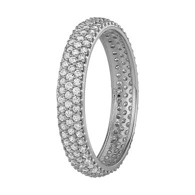 10k Gold Cubic Zirconia Pave Band
