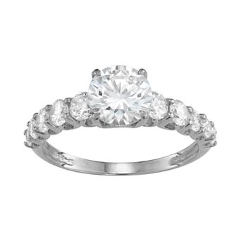 Designs by Gioelli 10k Gold Cubic Zirconia Engagement Ring