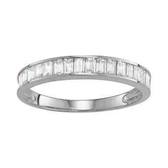Designs by Gioelli 10k Gold Cubic Zirconia Baguette Band