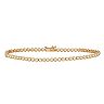 Designs By Gioelli 10k Gold Bezel Set Cubic Zirconia Tennis Bracelet