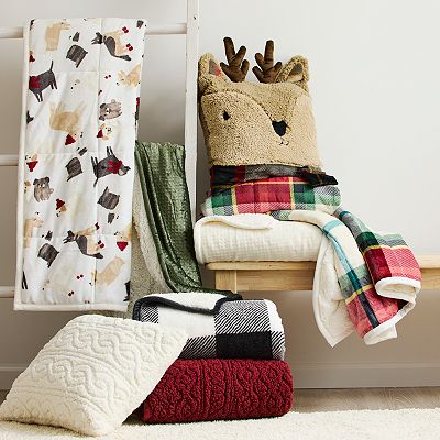 Cuddl Duds Plush to Sherpa Throw