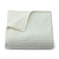 Deals on Cuddl Duds Plush to Sherpa Throw 50x60-inch