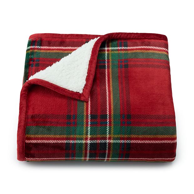 Cuddl Duds Sherpa Fleece Plush Throw (Dogs) : : Home