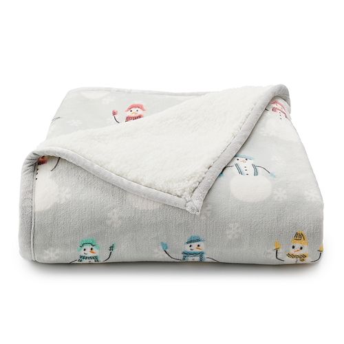 Cuddl Duds Home Plush Sherpa Throw
