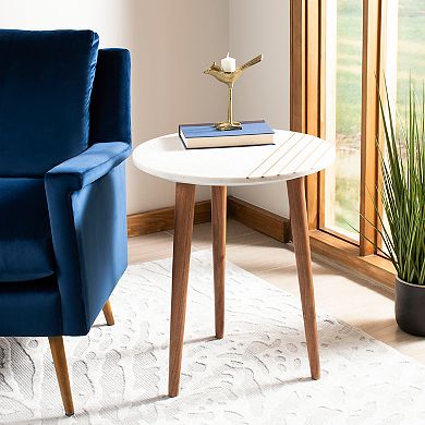 Safavieh Valerie Round Marble Accent Table