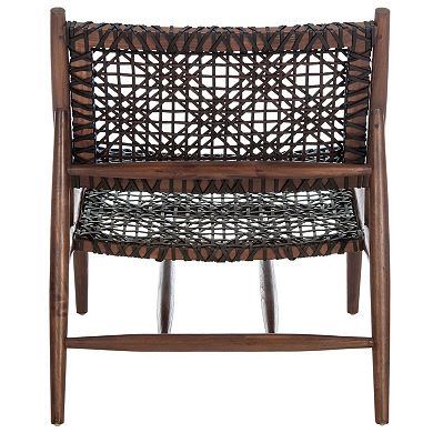 Safavieh Bandelier Leather Weave Accent Chair