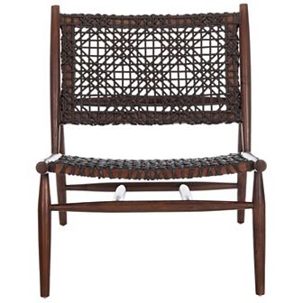Safavieh Bandelier Leather Weave Accent Chair