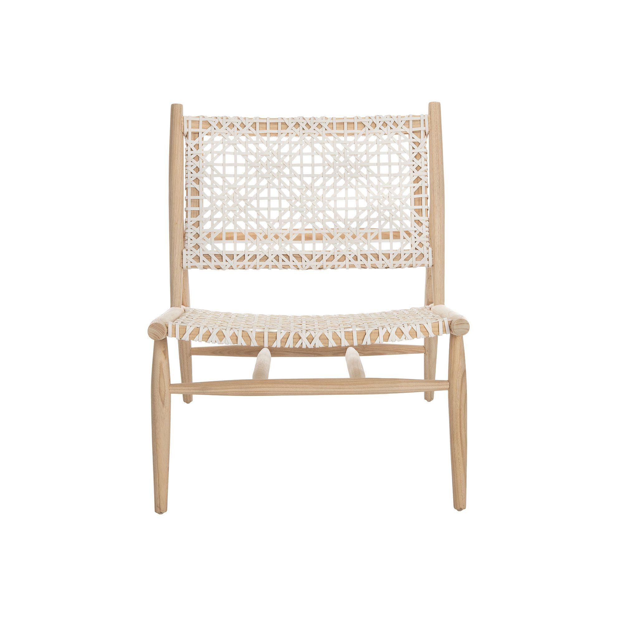 Safavieh Bandelier Leather Weave Accent Chair, Natural