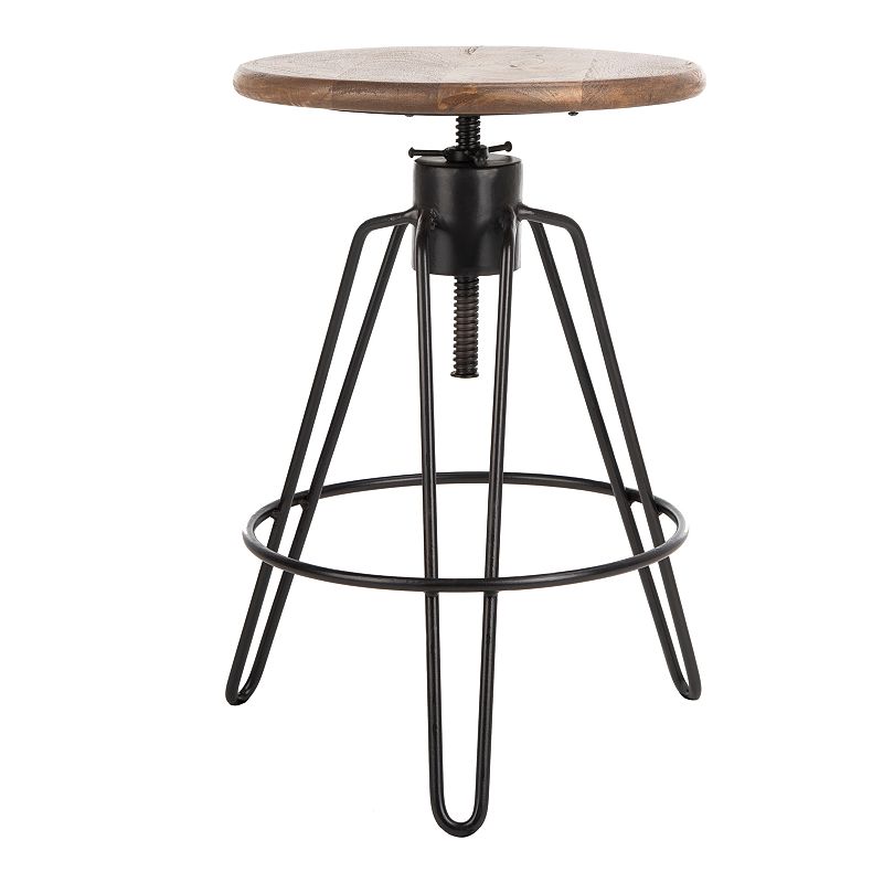 Safavieh Kai Adjustable Swivel Counter Stool, Brown