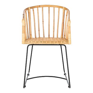 Safavieh Siena Rattan Barrel Dining Chair