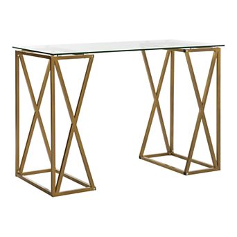Safavieh Theresa Glass Top Desk