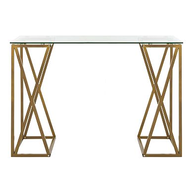 Safavieh Theresa Glass Top Desk