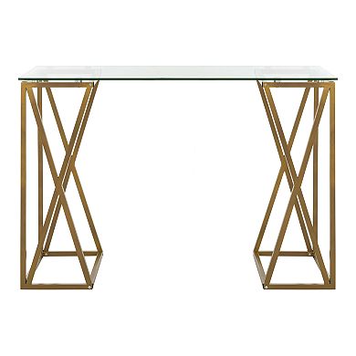 Safavieh Theresa Glass Top Desk