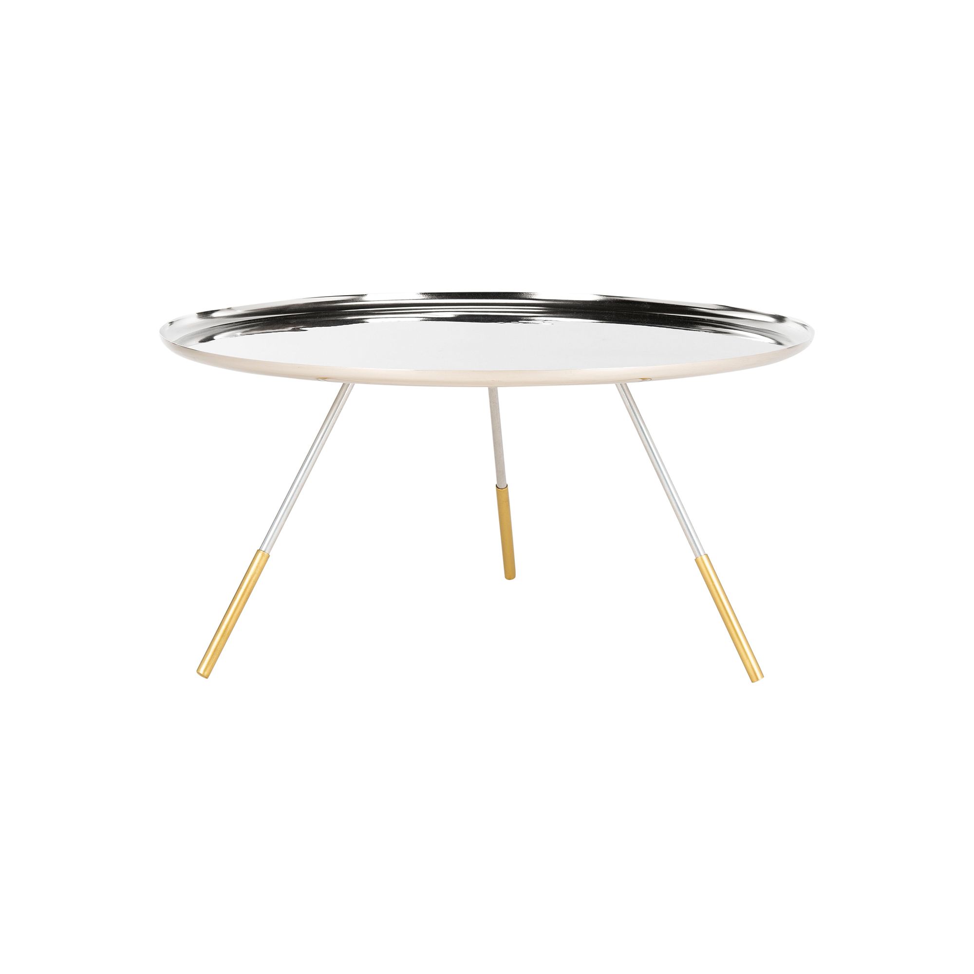 Safavieh Orson Coffee Table With Metal Gold Cap, Silver