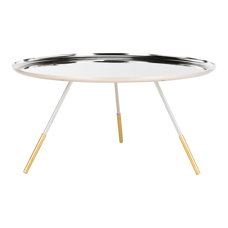 29947899 Safavieh Orson Coffee Table With Metal Gold Cap, S sku 29947899