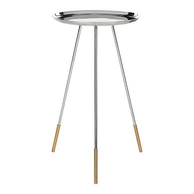 Safavieh Calix Tri-Leg Contemporary Glam Side Table