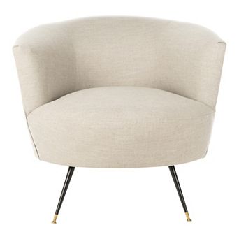 Safavieh Arlette Velvet Retro Mid-Century Accent Chair