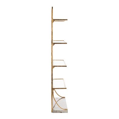 Safavieh Spano Glass 4-Tier Marble Base Etagere