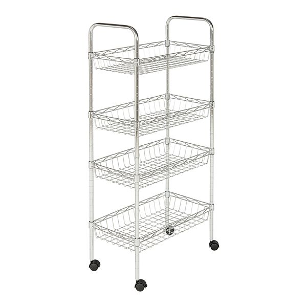 Safavieh Pierreo Chrome Wire Adjustable Mini Trolley