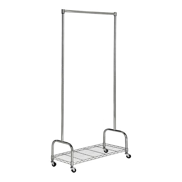 Safavieh Christian Chrome Wire Single Rod Clothes Rack