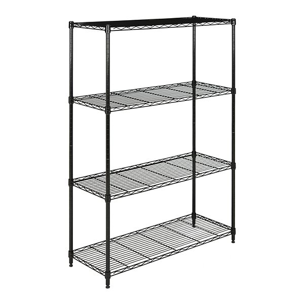 Safavieh Delta 4-Tier Chrome Wire Shelf