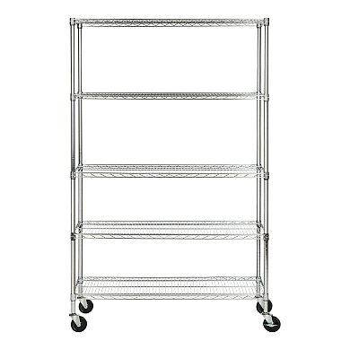 Safavieh Echo 5-Tier Heavy Duty Chrome Wire Shelf