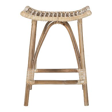 Safavieh Leda Rattan Counter Stool