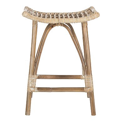 Safavieh Leda Rattan Counter Stool