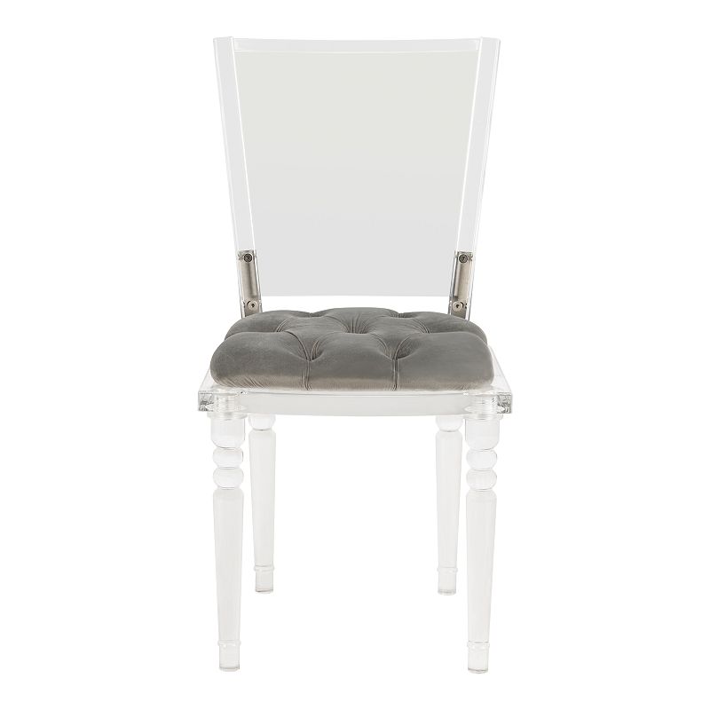 Safavieh Ella Acrylic Dining Chair, Dark Green