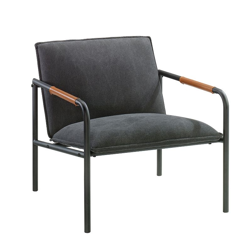 Sauder Boulevard Cafe Metal Lounge Chair, Grey