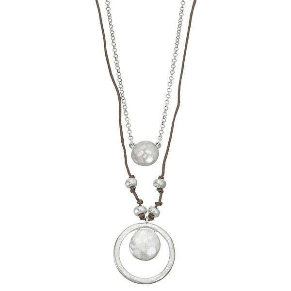 Bella Uno 2 Row Disc Necklace