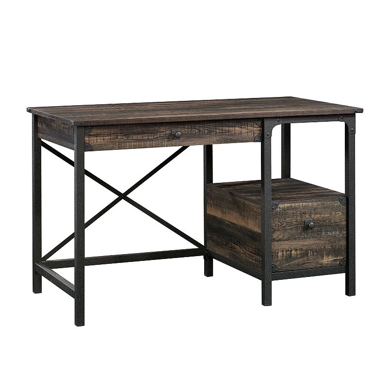 Steel River Desk Carbon Oak - Sauder