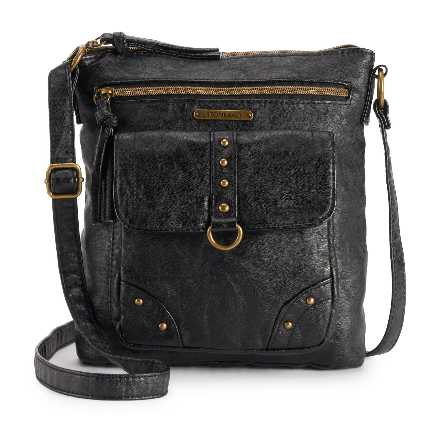 stud cross body bag