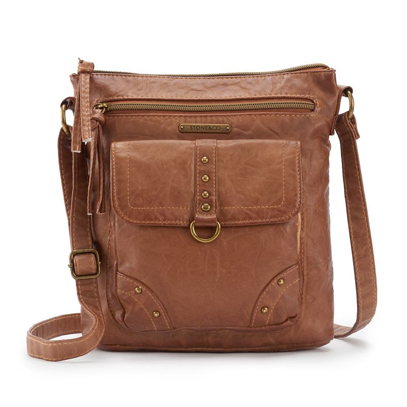 Stone & Co. Smokey Mountain Studded Crossbody Bag, Red