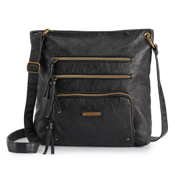 Stone Mountain USA Butter Leather North/South Crossbody Bag 