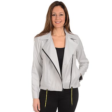 Women's Fleet Street High-Low Moto Jacket