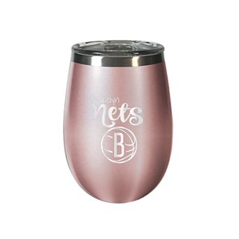 Brooklyn Nets 12 oz. Rose Gold Wine Tumbler