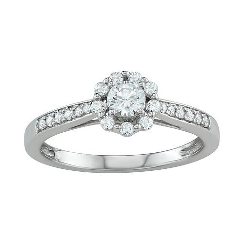 Simply Vera Vera Wang 14k White Gold 1/2 Carat T.W ...