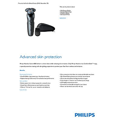Philips Norelco Electric Shaver 6820 Precision Trimmer