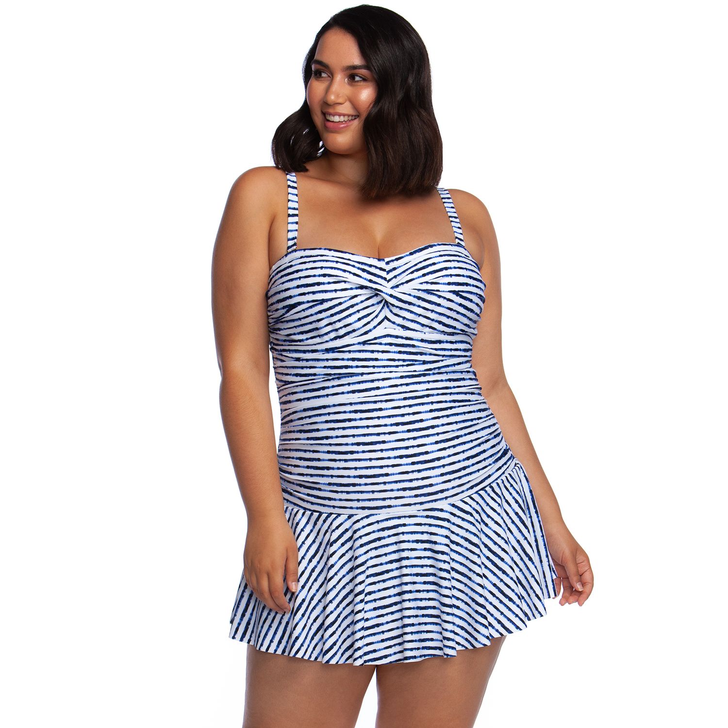 plus size bandeau swimdress