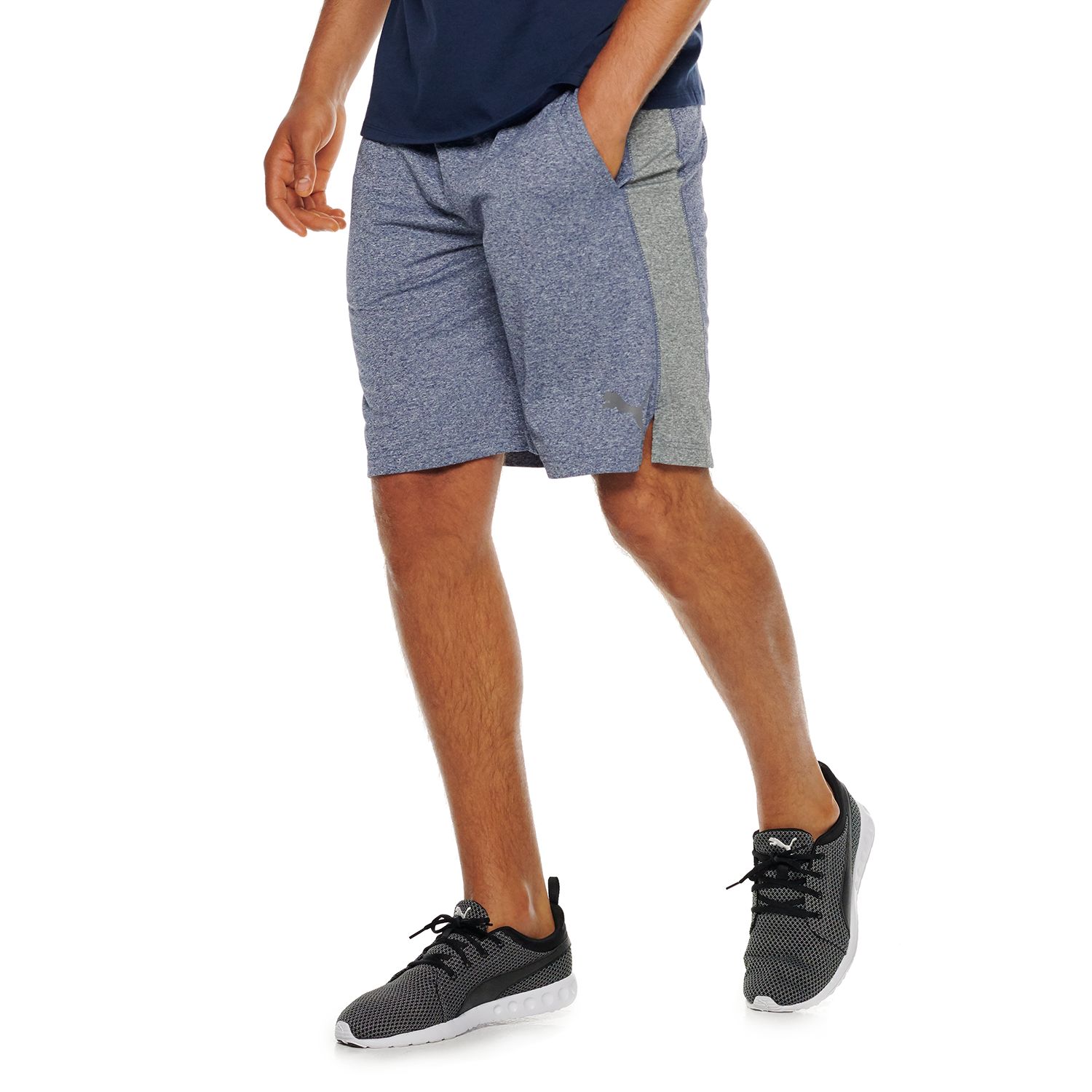 puma shorts mens grey