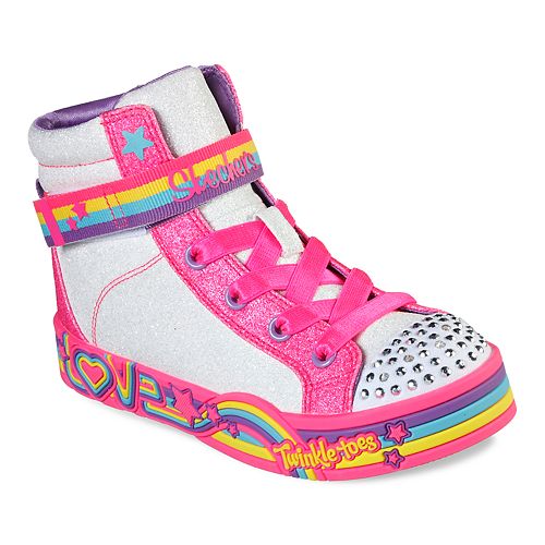 Skechers Twinkle Toes Twinkle Love Girls' Light Up High Top Shoes
