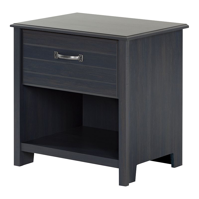 South Shore Ulysses 1-Drawer Nightstand, Blue