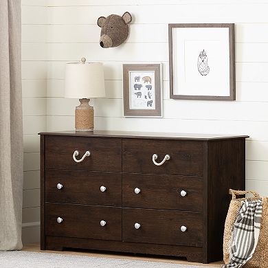 South Shore Aviron 6-Drawer Double Dresser