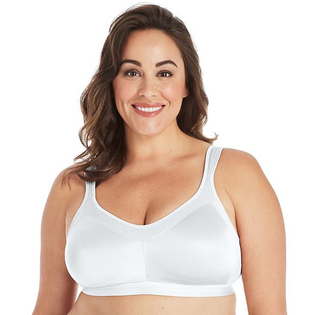 Playtex 18 Hour Cooling Comfort Wire-free Sports Bra In White
