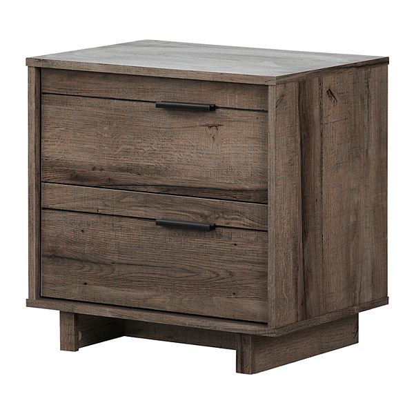 South Shore Fynn 2-Drawer Nightstand Table