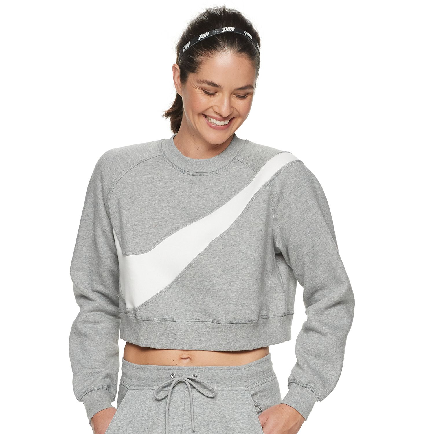 womens nike cropped sweatshirt