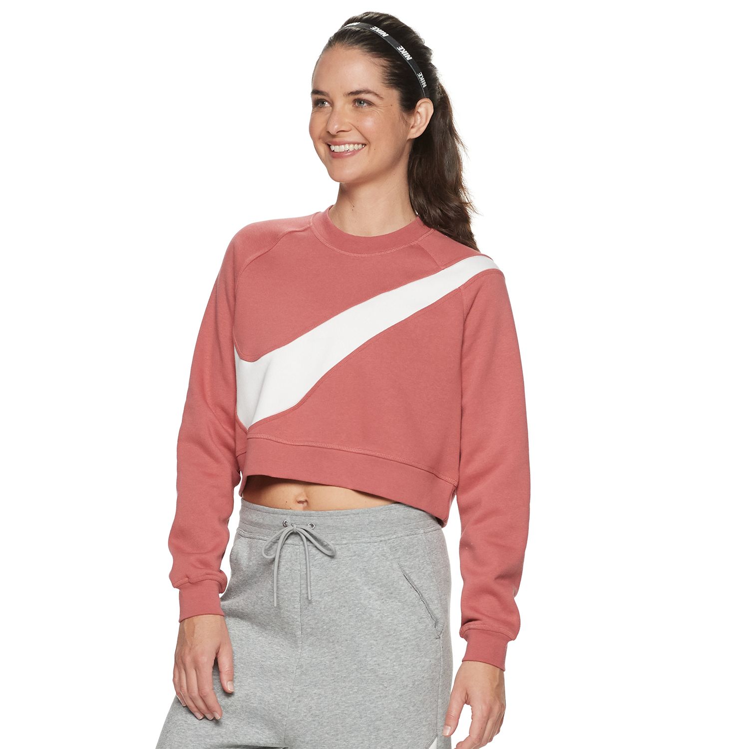 nike varsity fleece crop pullover